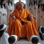 Donald Trump Orange Messiah little young girls