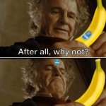Bilbo Banana Sticker