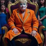 Donald Trump Joker Orange coat teenage girls