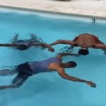 Ded guys in the pool