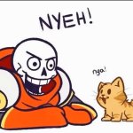 Papyrus and cat template