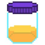jar of honey emptying GIF Template