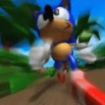 sonic's gotta run now GIF Template