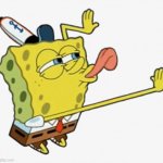 Spongebob licking | image tagged in spongebob licking | made w/ Imgflip meme maker