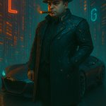 Cyberpunk Capone meme