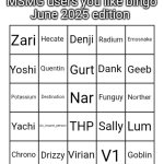 MSMG users you like bingo June 2025 edition meme