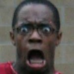 Shocked black guy
