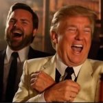 Trump and JD Vance laughing