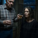 elderly old man drunk drinking woman cage abuse