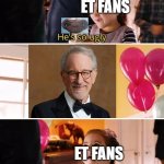 the raisin-man is very endearing, ain't it | ET FANS; ET FANS | image tagged in he's so ugly i love him,et,steven spielberg,ant-man,marvel,lol so funny | made w/ Imgflip meme maker