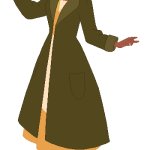 Tiana Rogers in her Coat and Hat