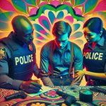 cops question drug addict