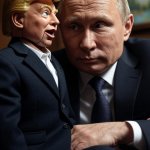 Vladimir Putin ventriliguist and dummy Donald Trump