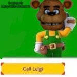 Luigi party Toady’s announcement temp template