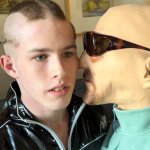 Guy does creepy thing with Walter White mask mask meme