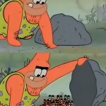 Patrick found crab
