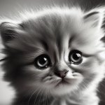 sad kitten face