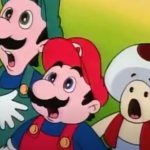 Mario, Luigi, Toad - Shocked
