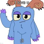 Like this bc bogwart luvs u | I love u; :3 | image tagged in beloved bogart,love,nice,my singing monsters,likes | made w/ Imgflip meme maker