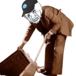 Crying Liberal sweeping something under the rug
