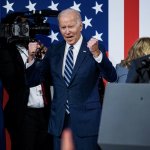 Joe Biden cheering
