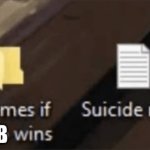 Meme folder suicide note