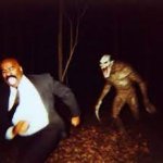Steve Harvey Running Away From Monster