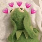 kermit in love GIF Template