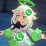 WhatsApp anime girl meme