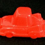 red car rush hour traffic jam