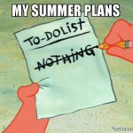 Summer plans