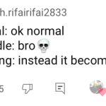 Nonsense comment meme