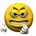 Angry yellow face