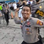 One very happy Riot Cop!
