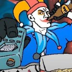 Jimbo with Soda and Walkie Talkie in Balatro meme