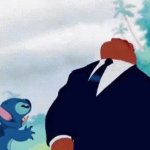 Stitch Throwing Book GIF Template