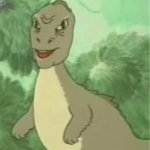 Astonished dinosaur