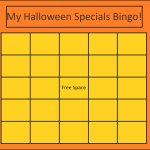 favorite halloween specials bingo