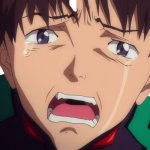shinji crying