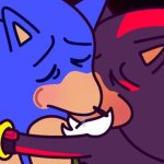 Sonic x Shadow kissing