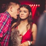 Boy in nightclubs talking