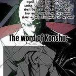 Changewing a.k.a. The Fist of Konshu's announcement temp meme
