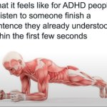 ADHD meme - plank