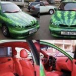 car watermelon