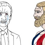 Macron VS French Chad