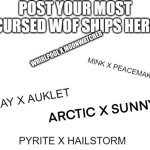 Name cursed Wof ship