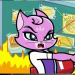 Angry Purrfessor Purrnelope Meme