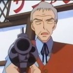 Pokemon old man with gun