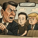 Reagan lectures Trump and Elon