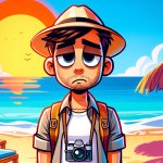 Alberto le falta poco para acabar las vacaciones